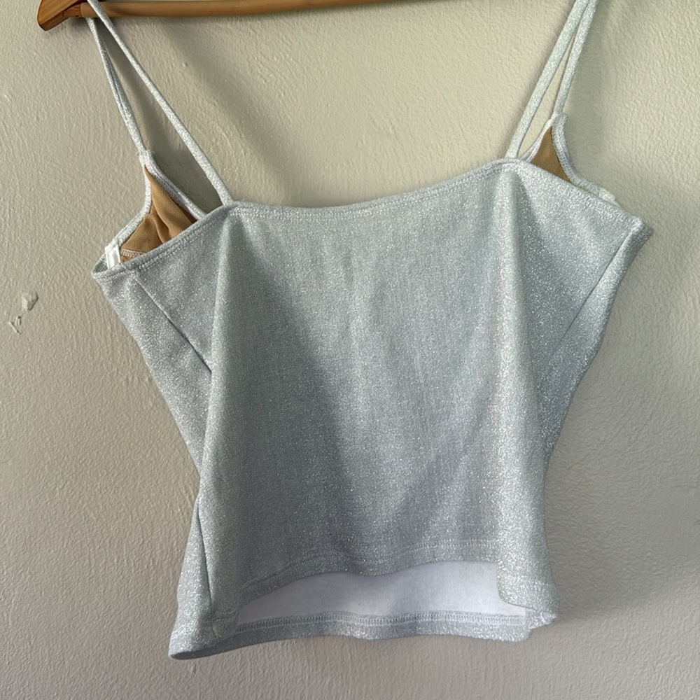 Vintage NET Works Silver Women's tank Top large - Picture 4 of 6